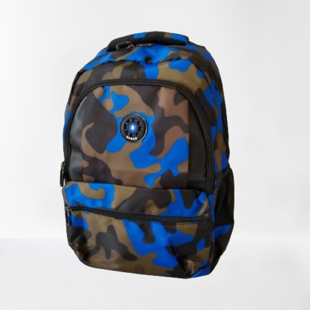 NEW! Lightweight Camo Backpack w/Laptop Divider & Bottle Pockets